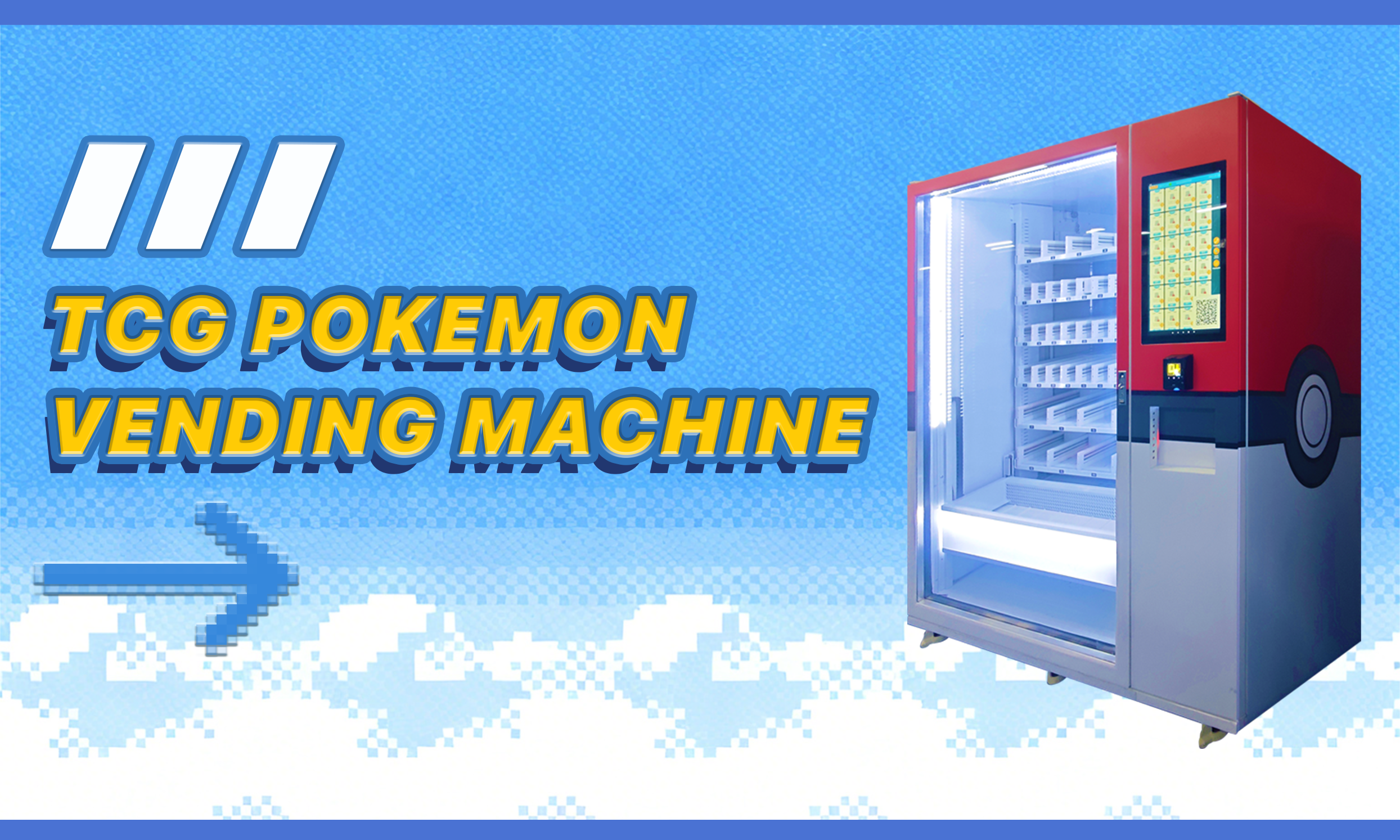WEIMI Pokémon Trading Card Vending Machine With Elevator System, QR & Card Payment, Touchscreen, Cloud Management