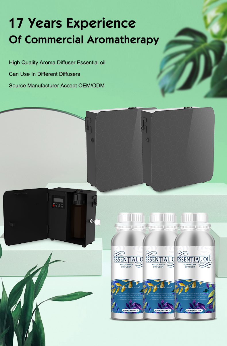 1000ml Electric Room Fragrance Diffusion System Air Purifier HVAC Essential Oil Aroma Diffuser Scent Machine for Hotel Lobby