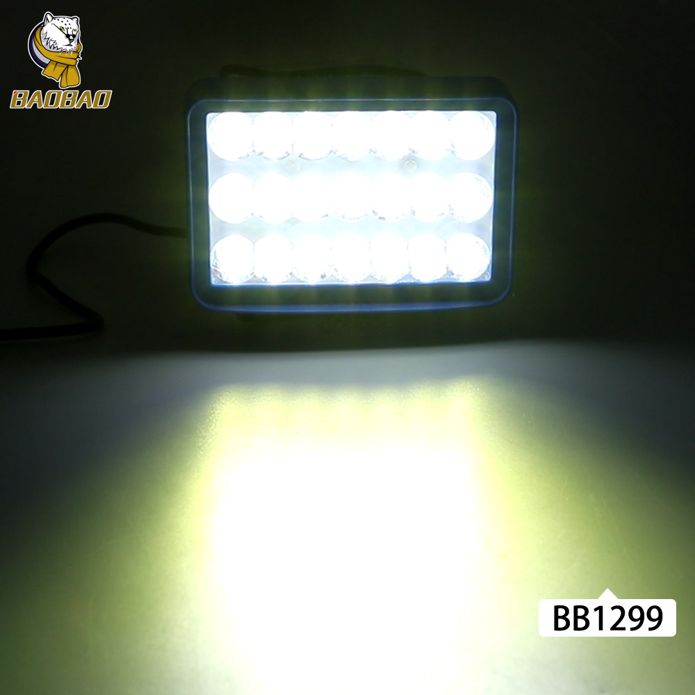 Blue Casing Plastic White Yellow Flash Universal Motorbike Headlight