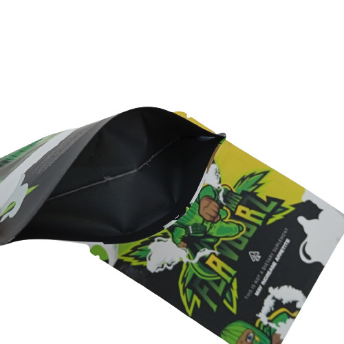 Zipper Mylar Weed Bags Biodegradable Stand Up Pouches Thickness 150mircon