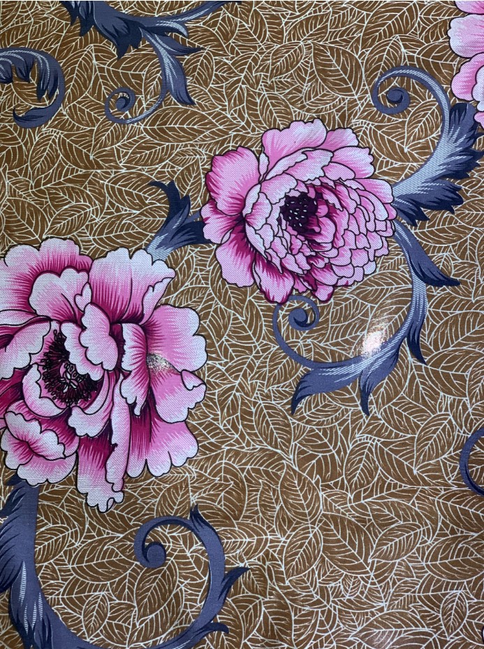 Stretch 80g/M2 Knitted Mattress Fabric Allergy Resistant With Peony Pattern
