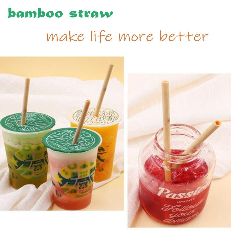 Durable, Biodegradable, and Earth-Friendly Bamboo Straws for Drinking