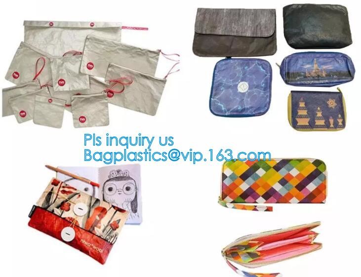 Cheap Lightweight Cheap Brown Custom Made Print Logo Water-proof Tyvek Paper Tote Shopping Bageco reusable promotion gif