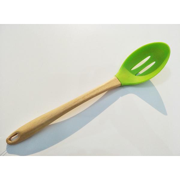 hot sale silicone kitchen Utensils cooking tools with wood bamboo handle Nonstick Cookware