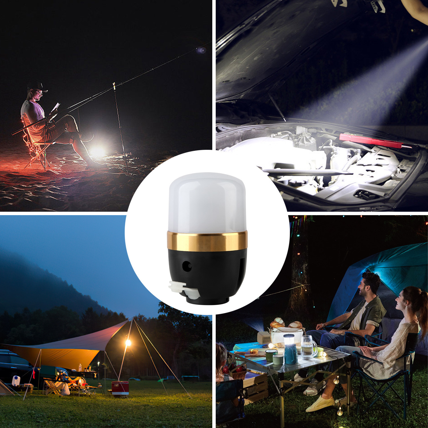 5V Camping Outdoor LED Light Bulbs Energy Efficient 3000K-6500K