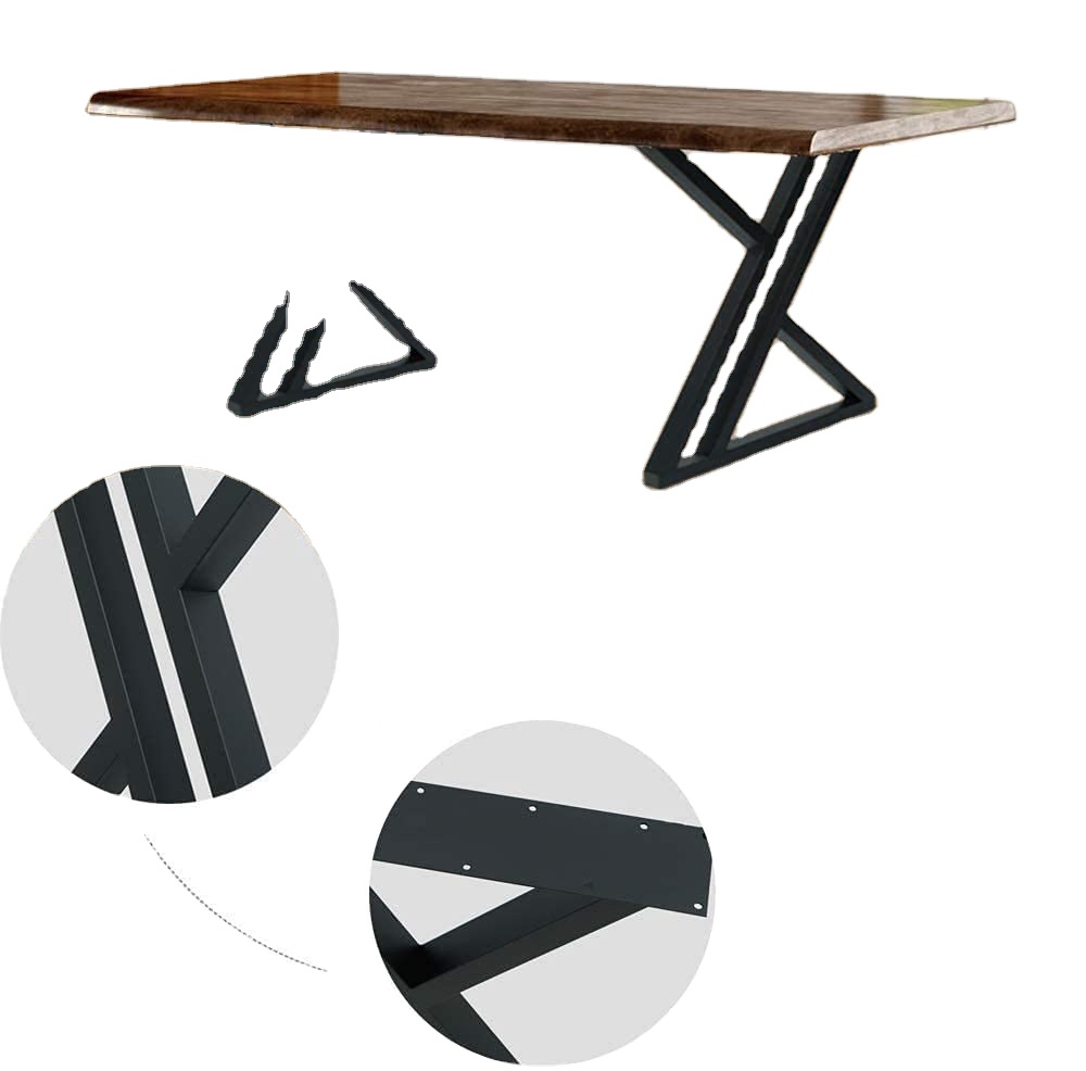 0.9mm Thickness Triangle Table Legs For Modern Stylish Kitchen Outdoor Furniture