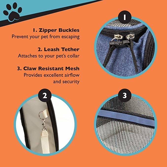 Durable Airline Approved Pet Carrier Bag For Biking / Travel OEM/ODM Acceptable