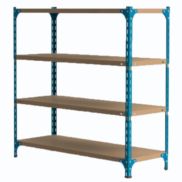 Durable 100kg Capacity 5 Tier Metal Storage Rack Shelf With Adjustable Shelves