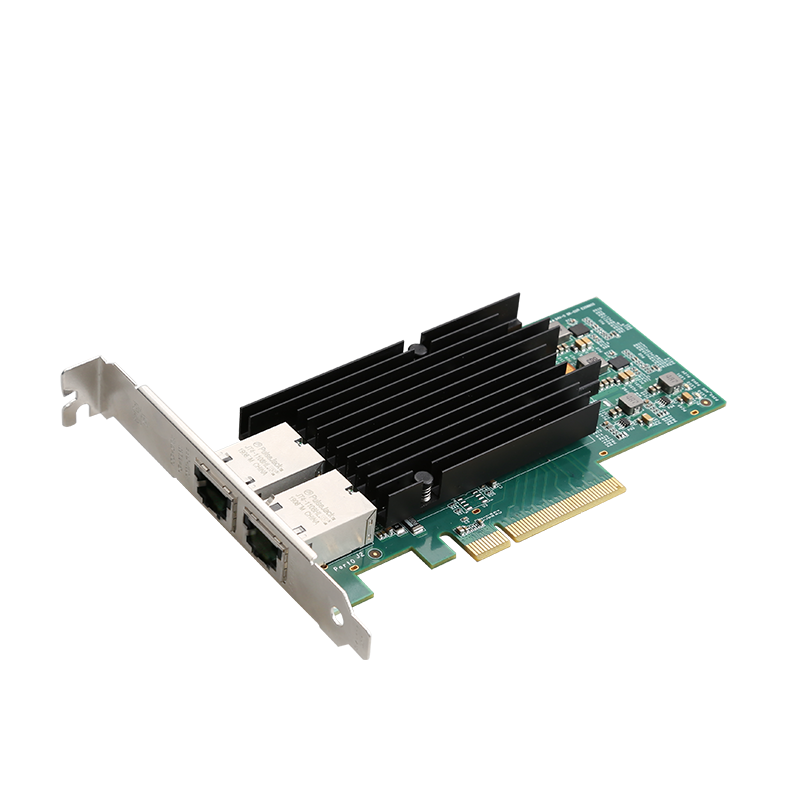 8X 10G/5G/1G 2 Port RJ45 lan Card multiple network speeds sever lan Card Quality of Service (QOS) support Runs up to 10Gbps