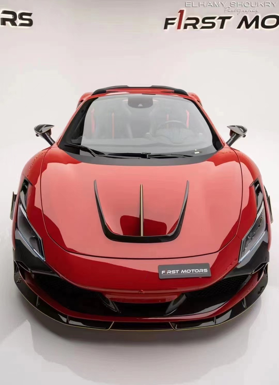 Auto Parts for Ferrari F8 Carbon Fiber Body Kit F8 Upgrade MSY Style Front Shovel Diffuser Spoiler Side Skirt Body Kit