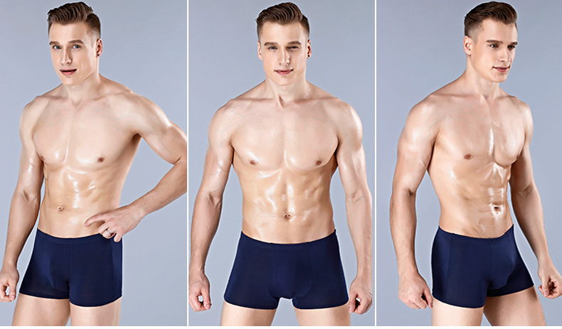 Sustainable Adults Mens Boxer Shorts Seamless Plus Size Bamboo Fabric Shorts