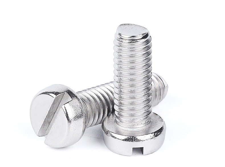 Stainless Steel Fasteners Screws for bicycle DIN84 Aluminum Coating Cylindrical Head Slotted Slotting Machine Screws