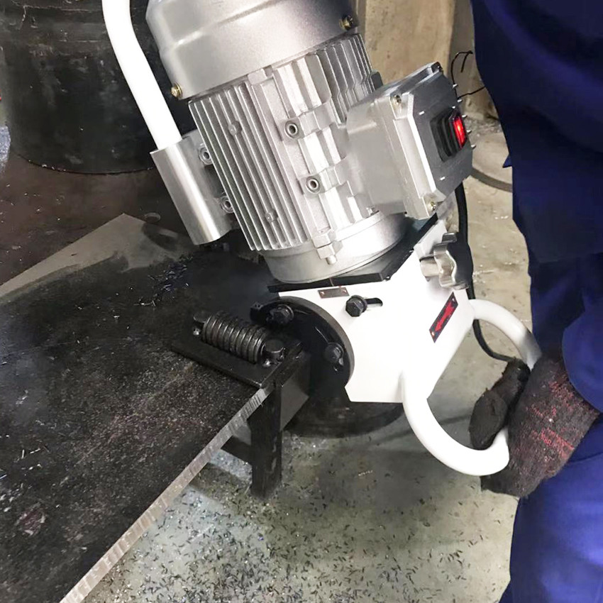 Flat Chamfering Portable Plate Beveling Machine 2870r/Min Plate Milling Machine