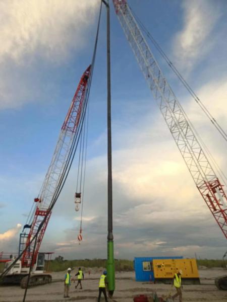 Heavy Duty Construction Projects 377mm Diameter Vibro Compactor Foundation