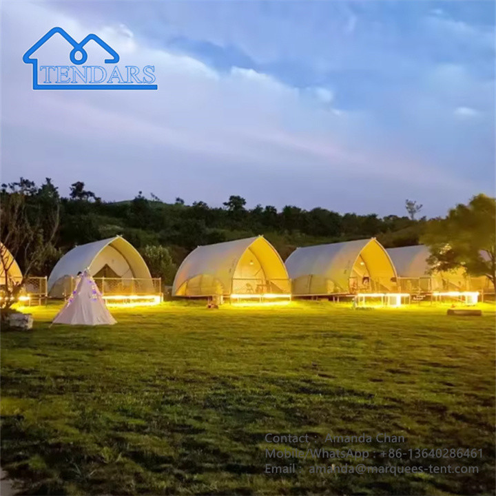 Outdoor Sailing Hotel Tent Flame Retardant Solid Structure Luxury Hotel Tent