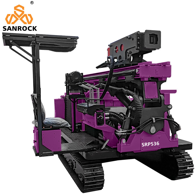 Solar Hydraulic Press Pile Driving Equipment Screw Pile Ramming Machine