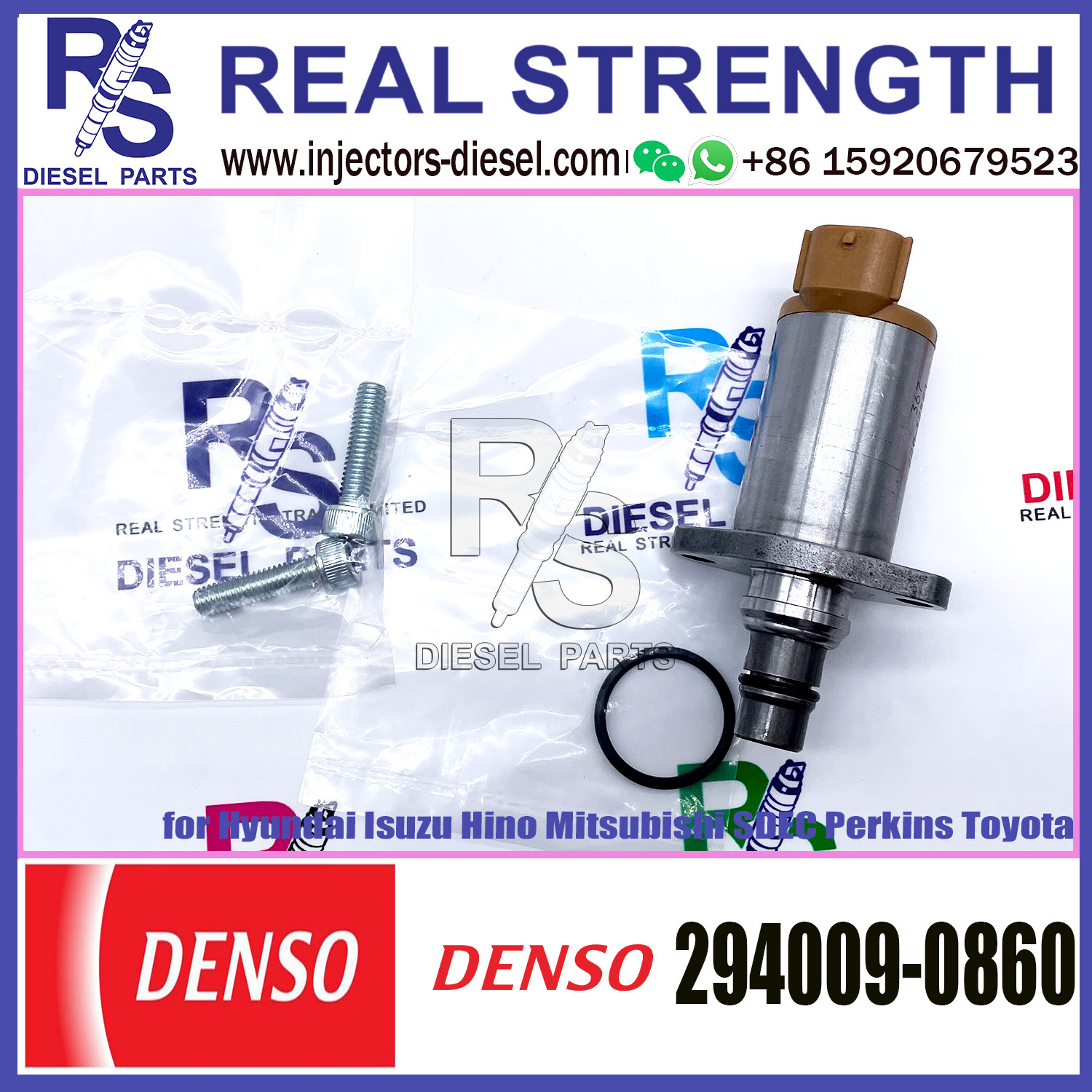 DENSO Suction Control Valve 294009-0860 Applicable to Hyundai Isuzu Hino Mitsubishi SDEC Perkins Toyota