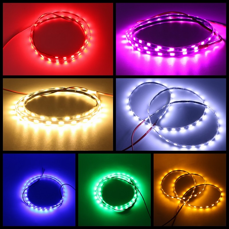 DC12V 2835 Flexible 5mm LED Strip 5M 120led/M White Warm White Blue Green Red IP20 No Waterproo