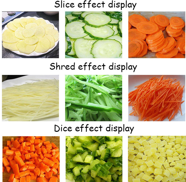 304 SUS Onion Garlic Ginger Sweet Potato Carrot Cube Cutting Machine