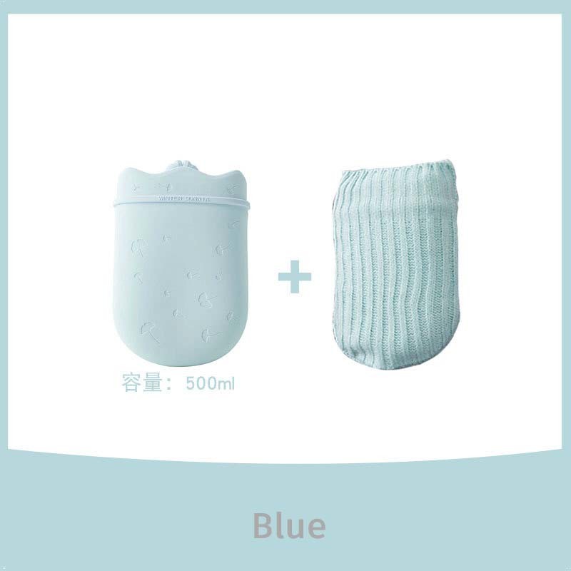 Leakproof Soft Touch Silicone Hot Water Bottle for Pain Relief in Waist Back Neck Shoulders Theopy