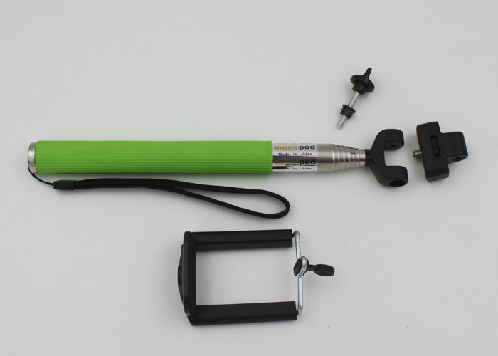Folding Bluetooth Mobile Phone Monopod Selfie Stick Green / Purple / Blue