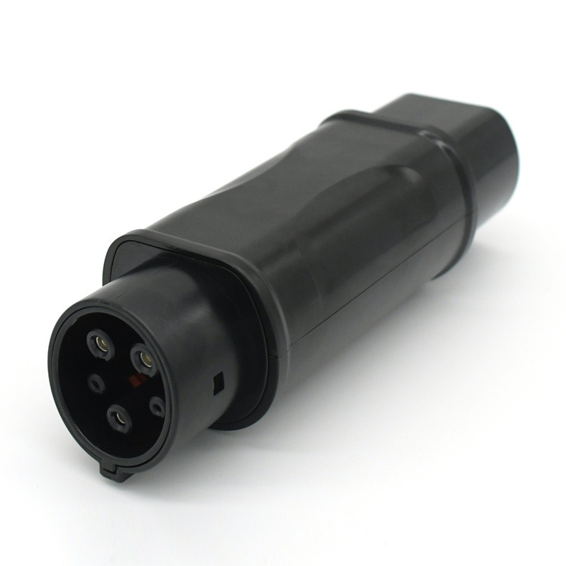 32A Single Phase EVSE Adapter Type 2 To Type 1 J1772 To IEC62196 Adapter