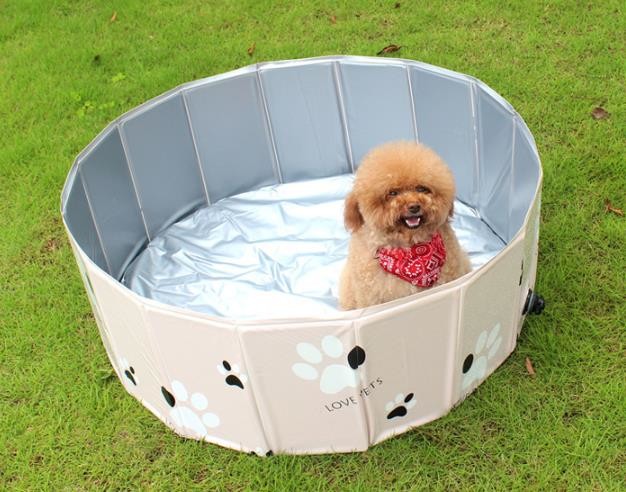 High quality Blue & Pink Pet Swimming Pool Portable Pool Dogs Cats Bathing Tub Bathtub Wash Tub Foldable Pet Bath Pool