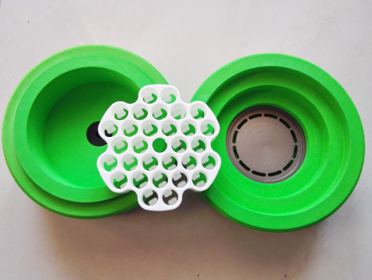 Biology Experiment Cell Freezing Container For 30*1*2ml Cryogenic Vials Alcohol-free Cooling Box