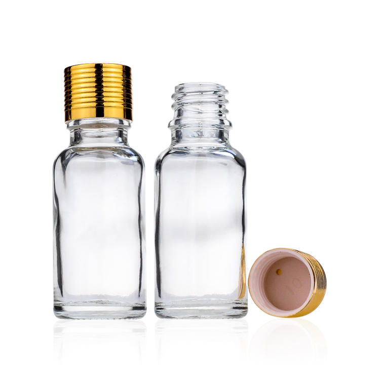 20ml Wholesale Clear Glass Dropper Bottles-Essential Oil Makeup Cosmetic Containers
