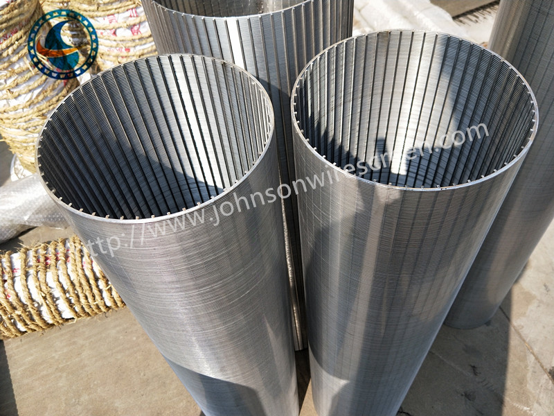 High Filtration Ss 304 Johnson Wire Screen V Shaped 0.25mm Slot