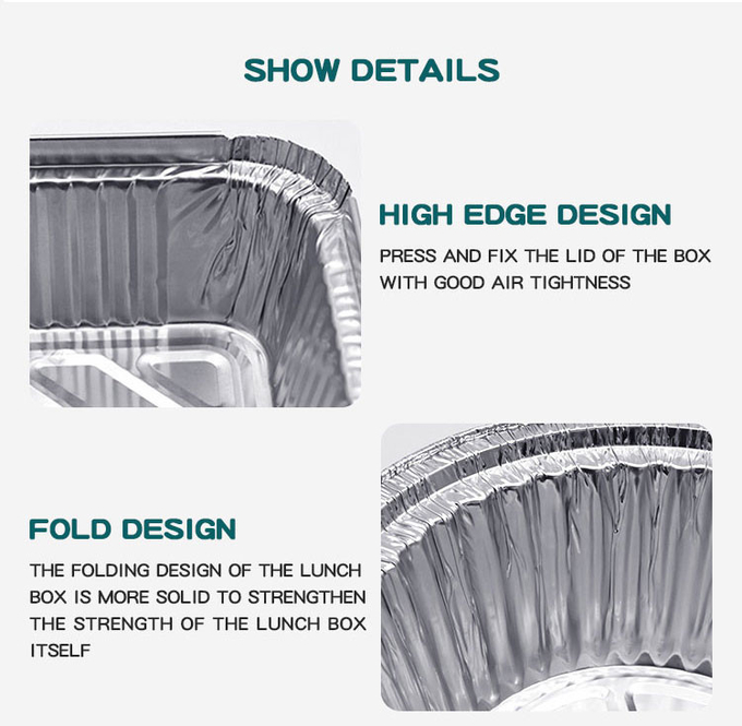 Foil Takeaway Containers with Lids Foil Chafing Dish Foil Platter Trays