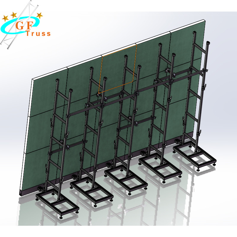 50mm * 3mm Square Circle Arch Ladder Truss Sliver Bolt And Nut Connecting