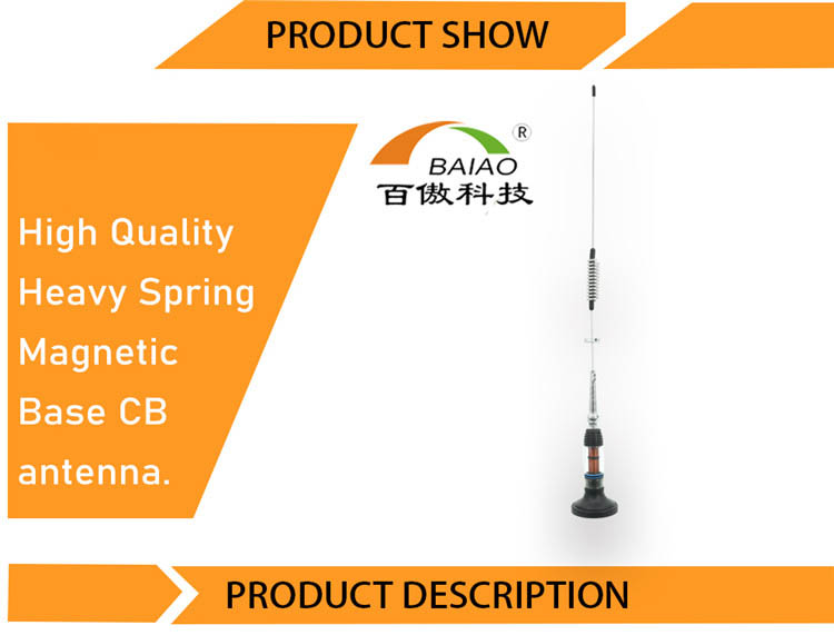 High performance cb radio antenna 4*4 truck antenna whip cb antenna magnet