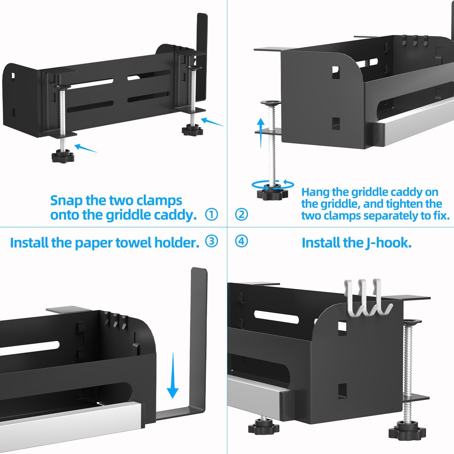 Griddle Caddy for Blackstone 28"/36" Griddle, Griddle Caddy with Paper Towel Holder & Magnetic Tool Holder