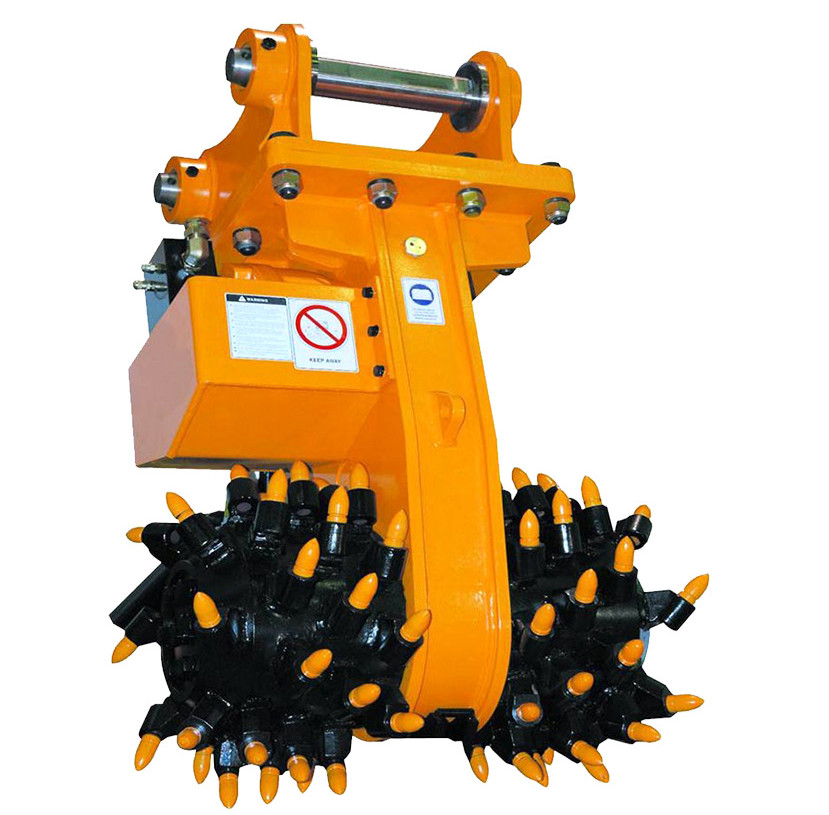 Double Head FAG Drum Cutter Excavator Q235B Rock Grinders Hydraulic
