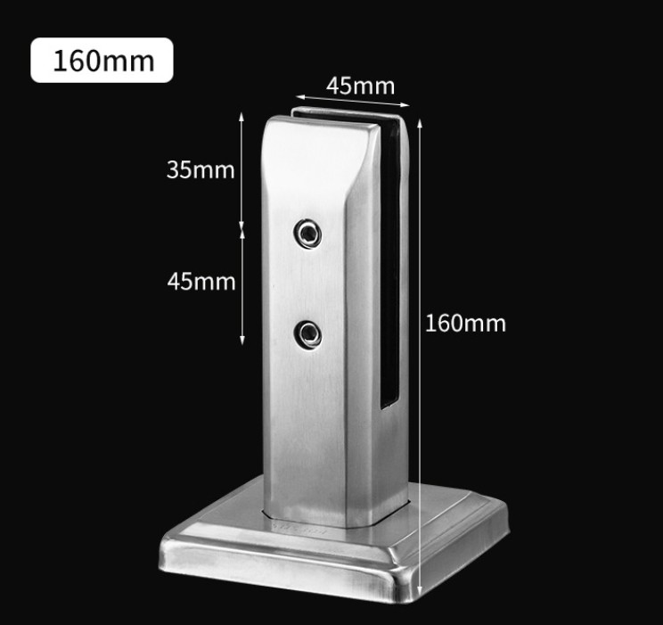Side Mounted Glass Spigots Glass Pool Fence Matt Black White Golden Ss2205 Ss316 Ss304 Spigot