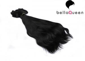 China Professional Natural Black Clip In Hair Extension 15 Inch - 26 Inch Without Chemical on sale
