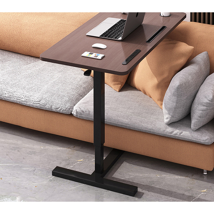 Foldable Multifunction Wooden House Table Modern Nordic Style Height Adjustable Manual Study Desk for Kids Brown