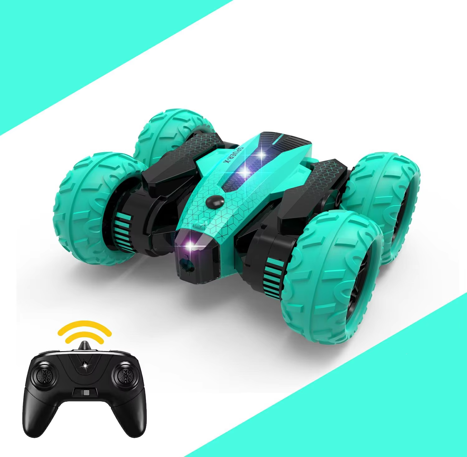 S-015 4wd 360 Degree Rotation Mini Rc Stunt Car 2.4ghz Remote Control Rc Car Electric Toy Rc Spray Roll Drift Car For Kids Gifts