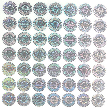 Security Hologram Stickers / Adhesive Label Sticker With Logo Printing