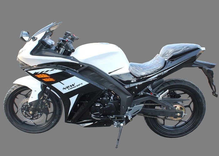 Gas Fuel Cool Cross Sport Motorcycles CGB 150cc Air Cooled Engine White Plastic Body