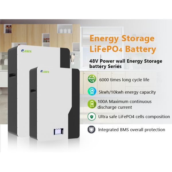 48V 100AH Lithium Battery 5KW Li-Ion Battery Energy Storage Power Bank Charger Wall for Solar Energy Systems