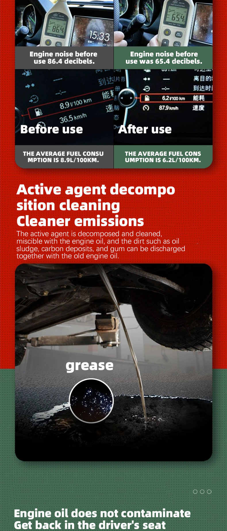 Cleaner and More Engine with Ora Engine Oil System Cleaner Three Years Expiration Date