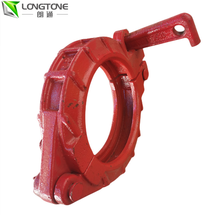 Precision Casting Concrete Pump Pipe Fittings Clamp Coupling For Bolt Clamp