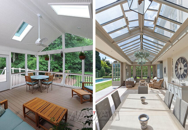 Modern Backyard Screen Room Outdoor Enclosed Patio Weather Resistance