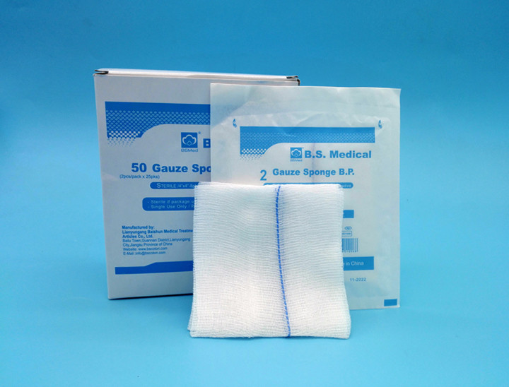 Medical Disposable Cotton Gauze Swab , Sterile Gauze Swab With X - Ray