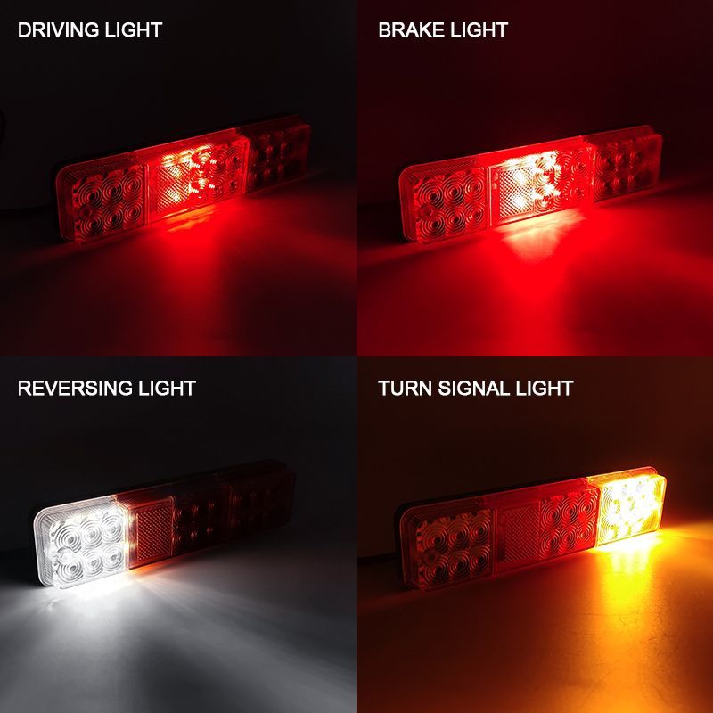 High Quality Forklift Parts 10-80V LED Three Color Rear Light Tail Signal Light