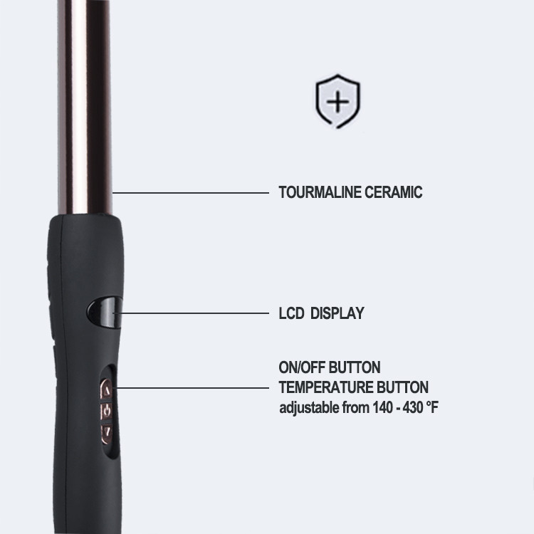 50 60Hz Mini Ceramic Hair Curler , Magic 1 Inch Curling Rod