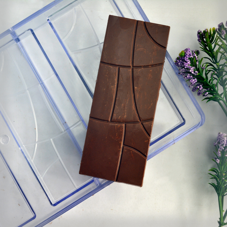 3D Kitchen Custom Chocolate Molds Square Shape Cake Chocolate Bar Silicone Mold