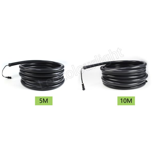 24V DMX Addressable RGB D25 Black Silicone 360-degree Neon Tube LED Club Lights
